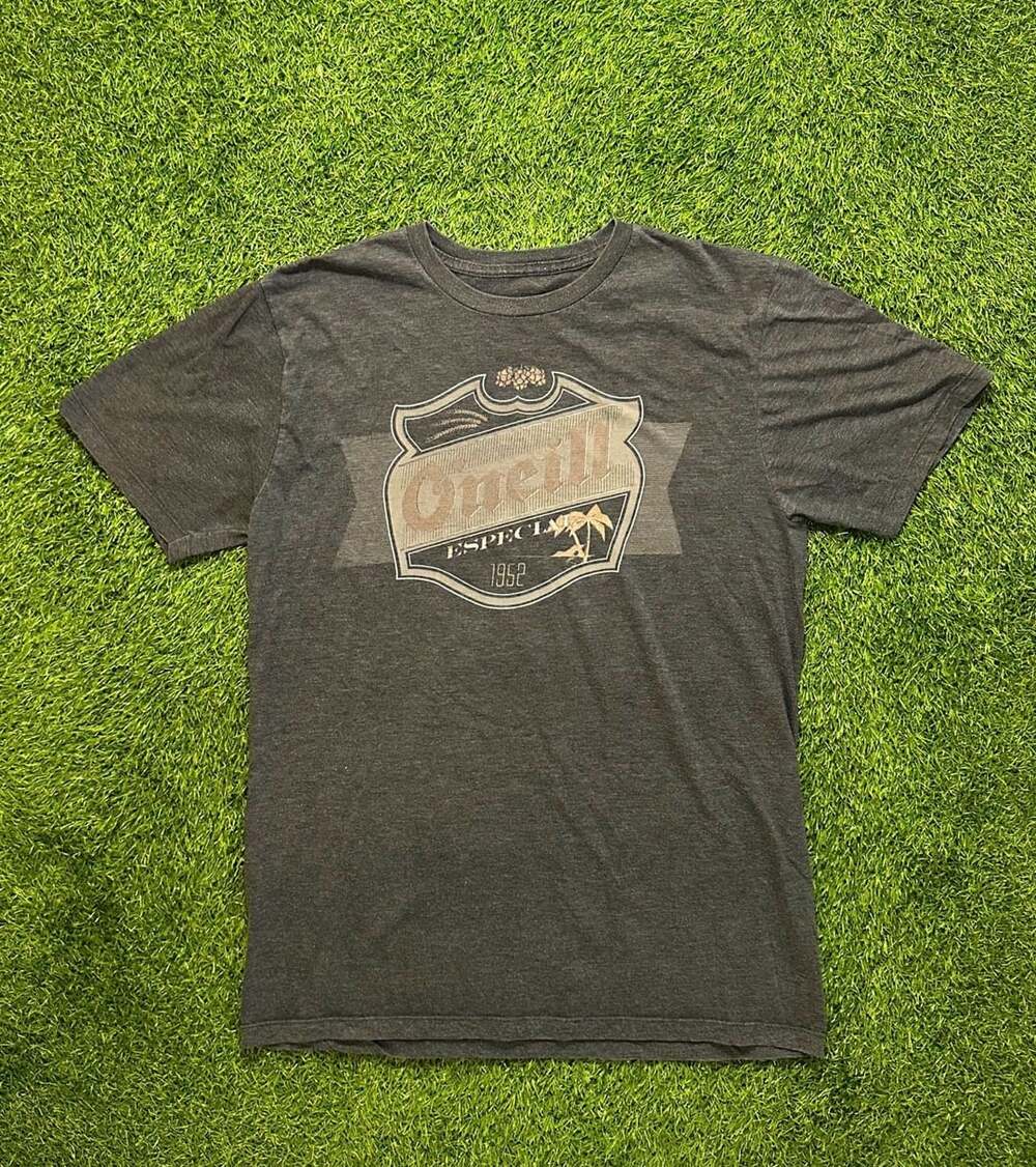 Y2K O'Neill Especial 1952 Graphic Short Sleeve T-Shirt Heather Charcoal